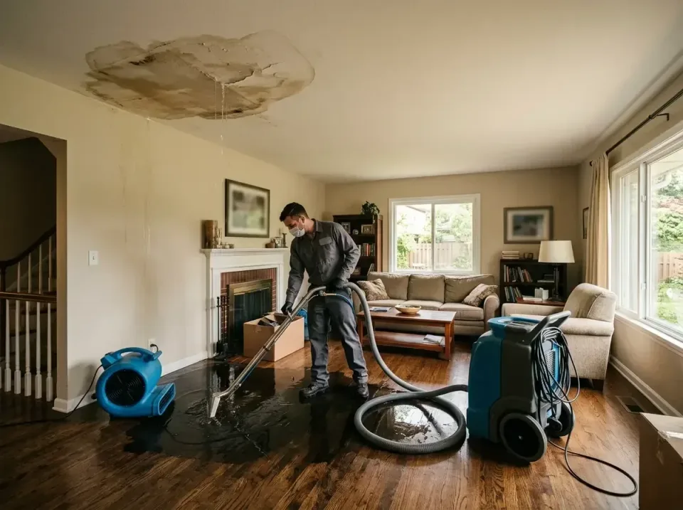 attic-pipe-burst-ceiling-drip-008 — frequently asked questions, Water Damage Restoration & Carpet Care in Happy Valley, OR
